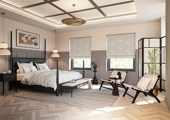 Laura Ashley Pussy Willow, Steel - Twist&Fit Roman Blind - Image 7